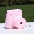 Вентилятор портативный аккумуляторный в виде фотоаппарата Pink