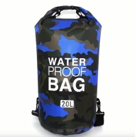 Водонепроницаемая сумка 20 л камуфляж Синий waterproof bag