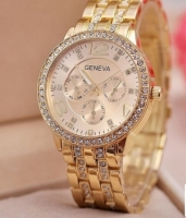 Женские классические часы Geneva Gold